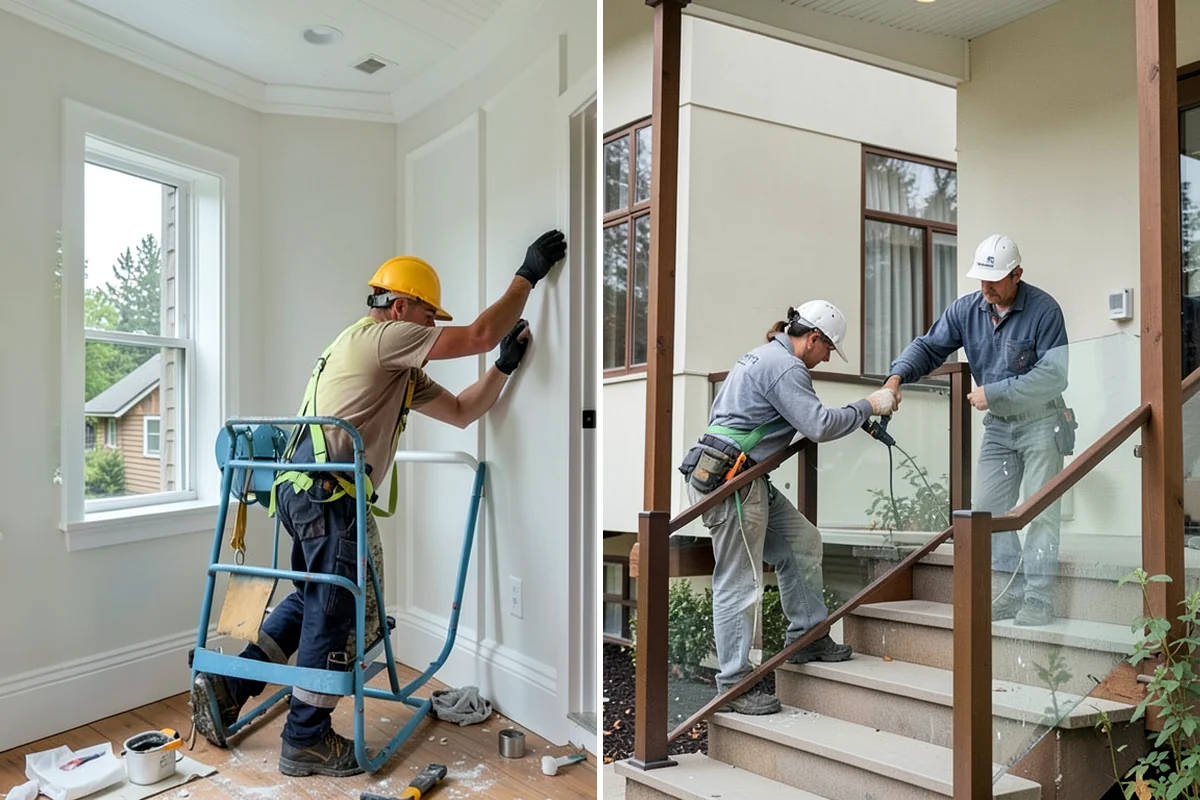Vinyl Window Installation in Arlington, Snohomish County, WA - Measure openings and review vinyl frame and glass options