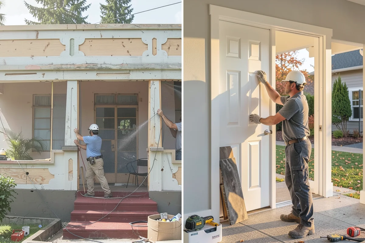 Vinyl Window Installation in Buckley, Pierce County, WA - Measure openings and review vinyl frame and glass options