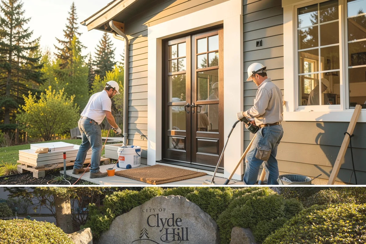 Vinyl Window Installation in Clyde Hill, King County, WA - Vinyl installs go smoothly year-round, and we prioritize sealing each opening quickly when working through the rainy months.