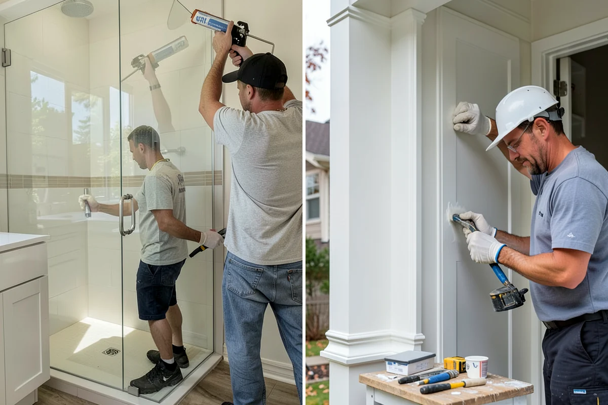 Vinyl Window Installation in Concrete, Skagit County, WA - Measure openings and review vinyl frame and glass options