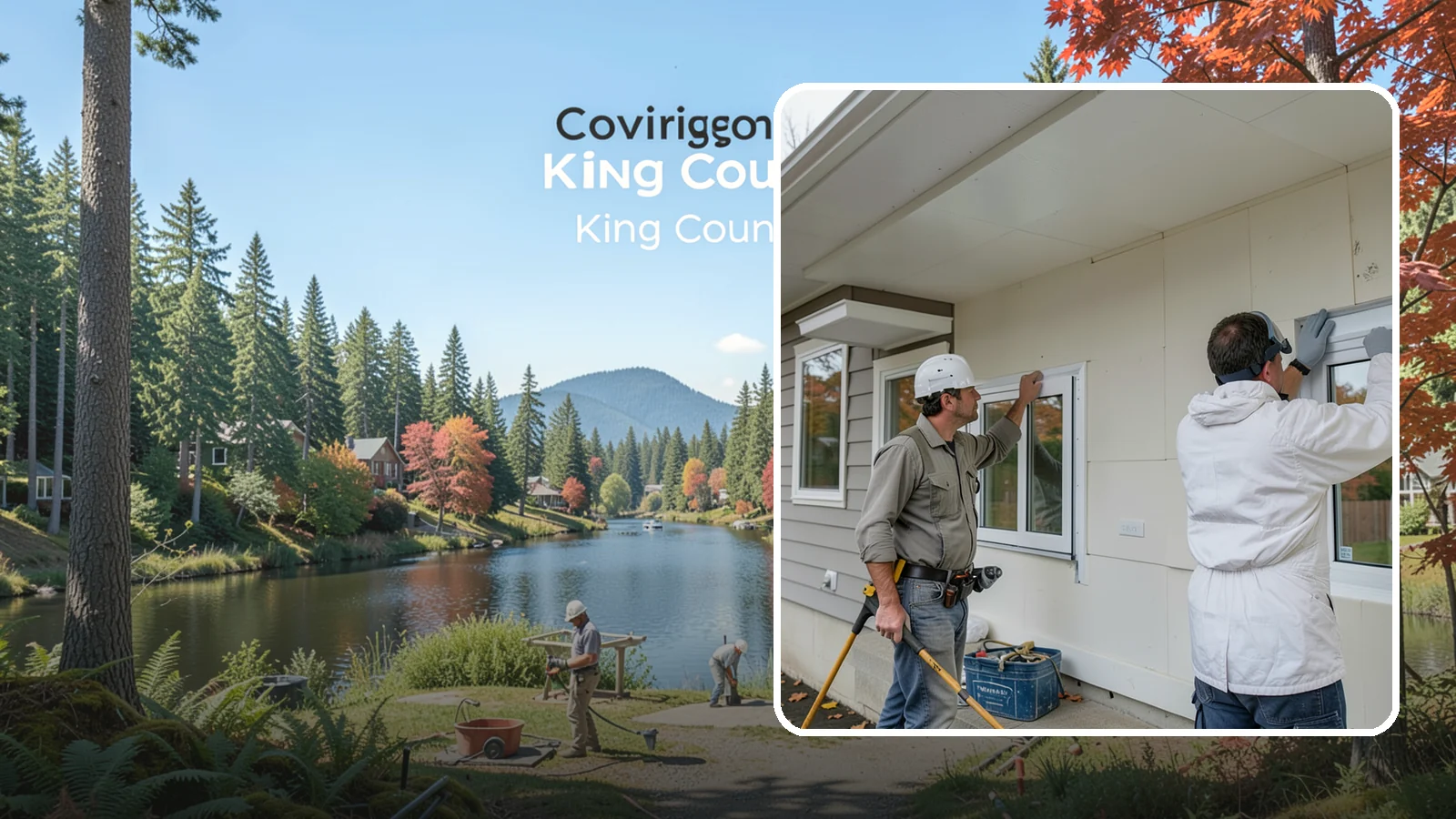 Vinyl Window Installation in Covington, King County, WA - Fitting durable, low-maintenance vinyl windows that resist the moisture and rot common to Western Washington homes.