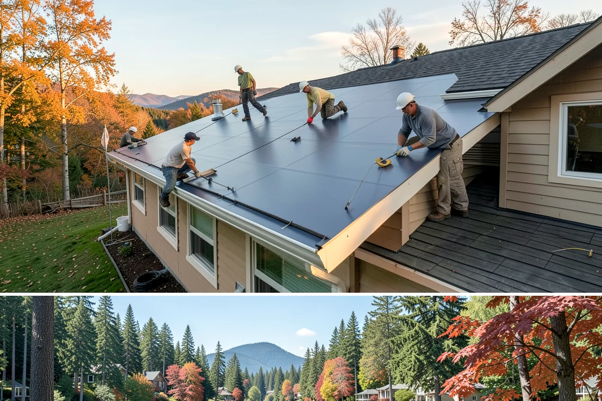 Vinyl Window Installation in Covington, King County, WA - Vinyl installs go smoothly year-round, and we prioritize sealing each opening quickly when working through the rainy months.