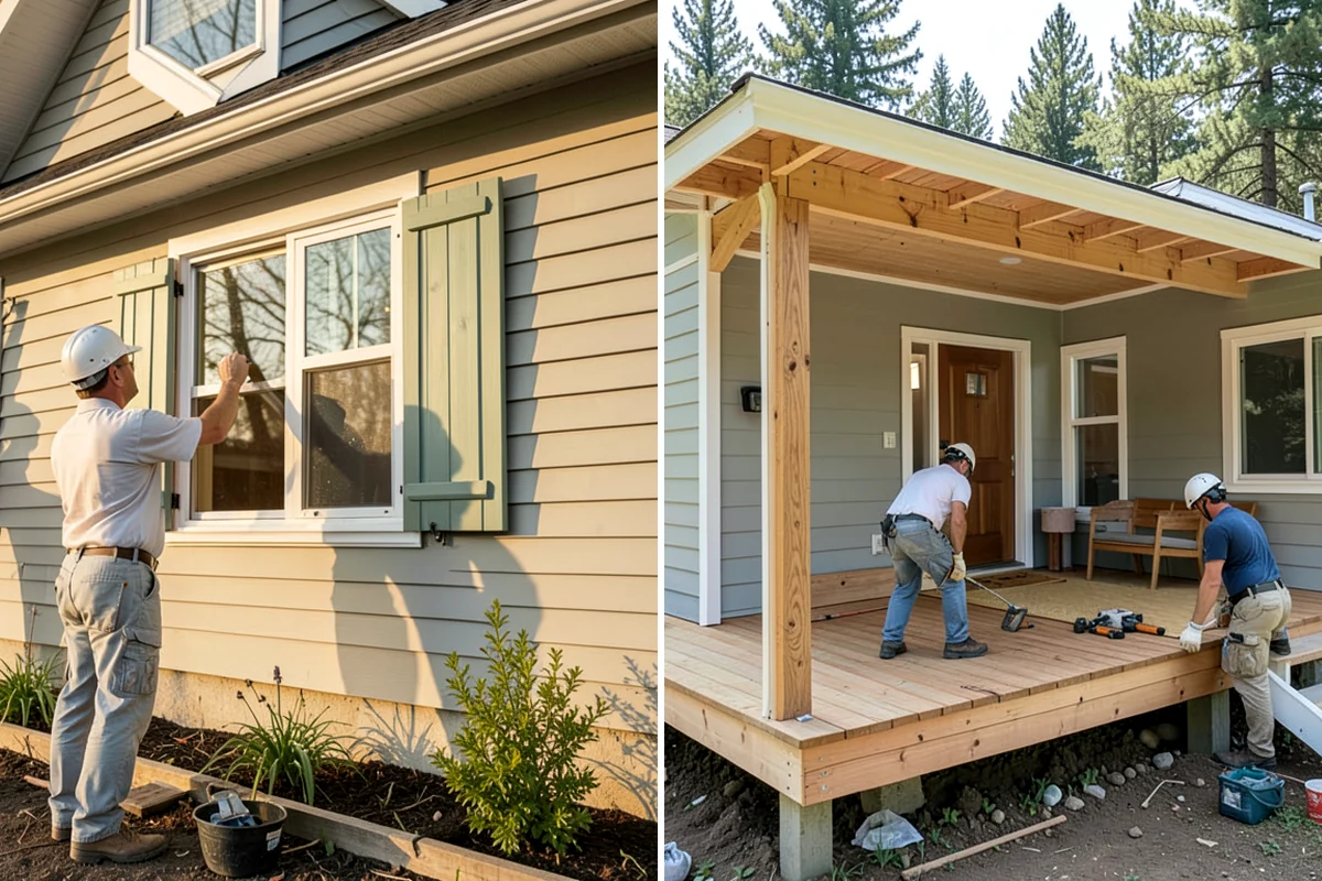 Vinyl Window Installation in DuPont, Pierce County, WA - Measure openings and review vinyl frame and glass options