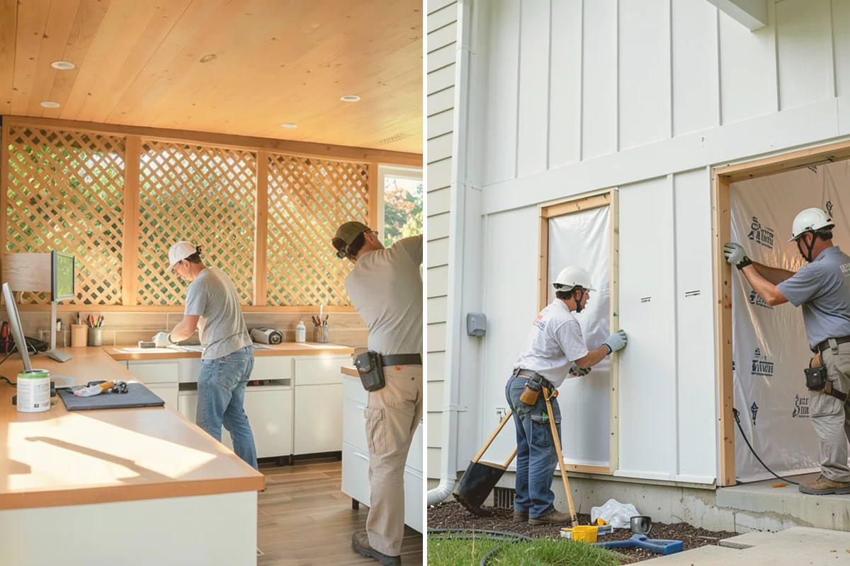 Vinyl Window Installation in Eatonville, Pierce County, WA - Measure openings and review vinyl frame and glass options