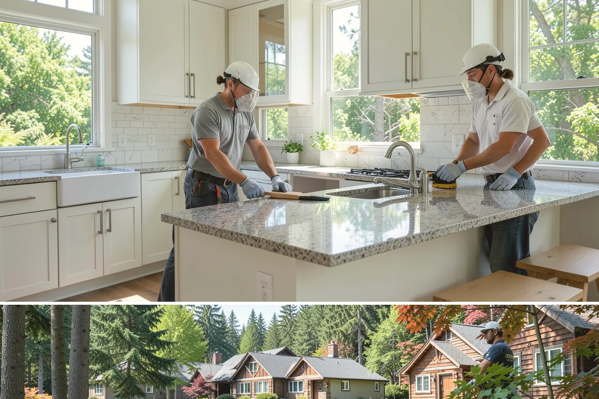 Vinyl Window Installation in Edgewood, Pierce County, WA - Vinyl installs go smoothly year-round, and we prioritize sealing each opening quickly when working through the rainy months.