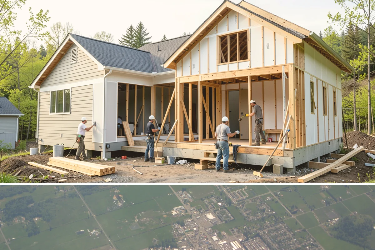 Vinyl Window Installation in Enumclaw, King County, WA - Vinyl installs go smoothly year-round, and we prioritize sealing each opening quickly when working through the rainy months.