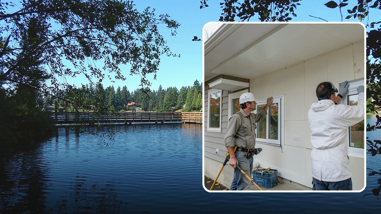 Vinyl Window Installation in Federal Way, King County, WA - Fitting durable, low-maintenance vinyl windows that resist the moisture and rot common to Western Washington homes.
