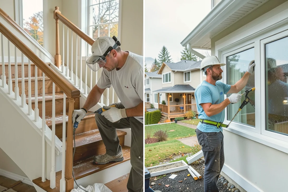 Vinyl Window Installation in Lynnwood, Snohomish County, WA - Measure openings and review vinyl frame and glass options