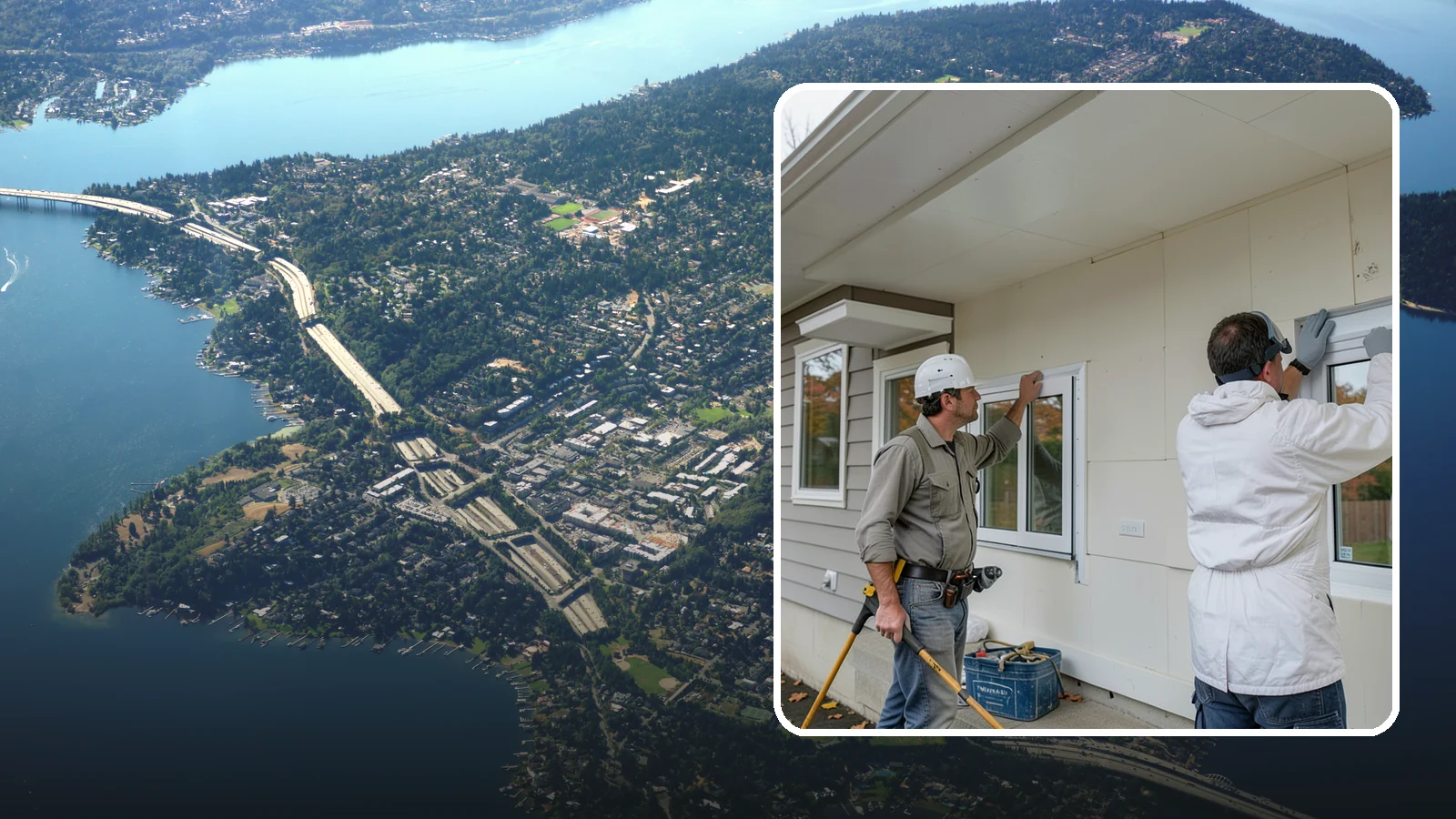 Vinyl Window Installation in Mercer Island, King County, WA - Fitting durable, low-maintenance vinyl windows that resist the moisture and rot common to Western Washington homes.