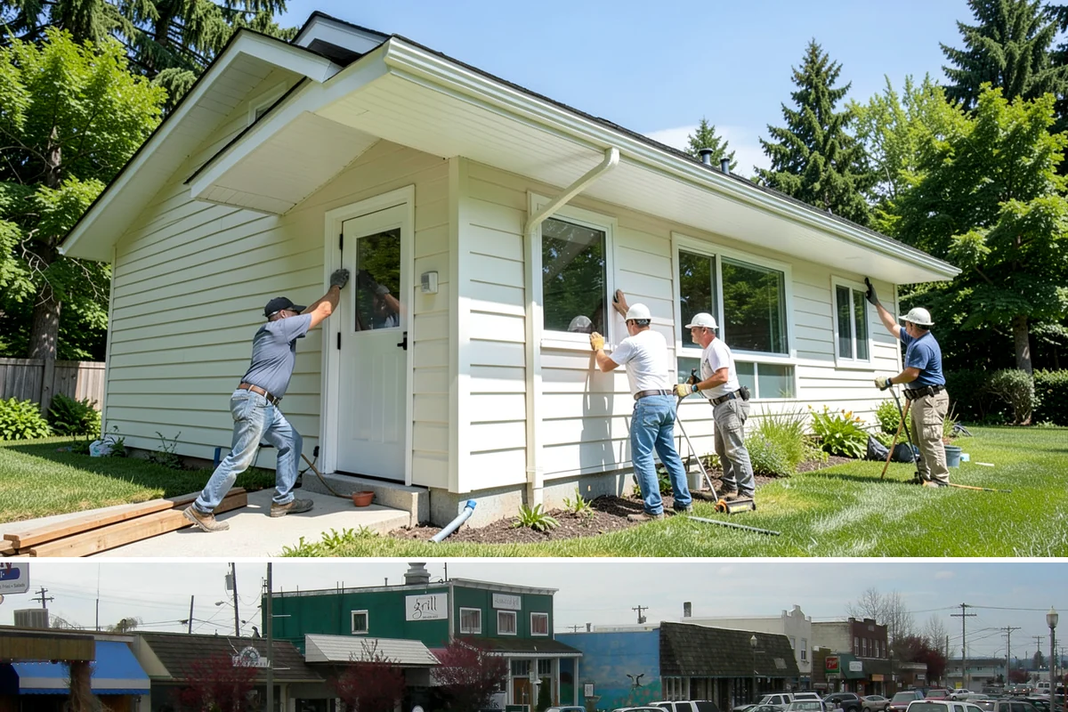 Vinyl Window Installation in Stanwood, Snohomish County, WA - Vinyl installs go smoothly year-round, and we prioritize sealing each opening quickly when working through the rainy months.