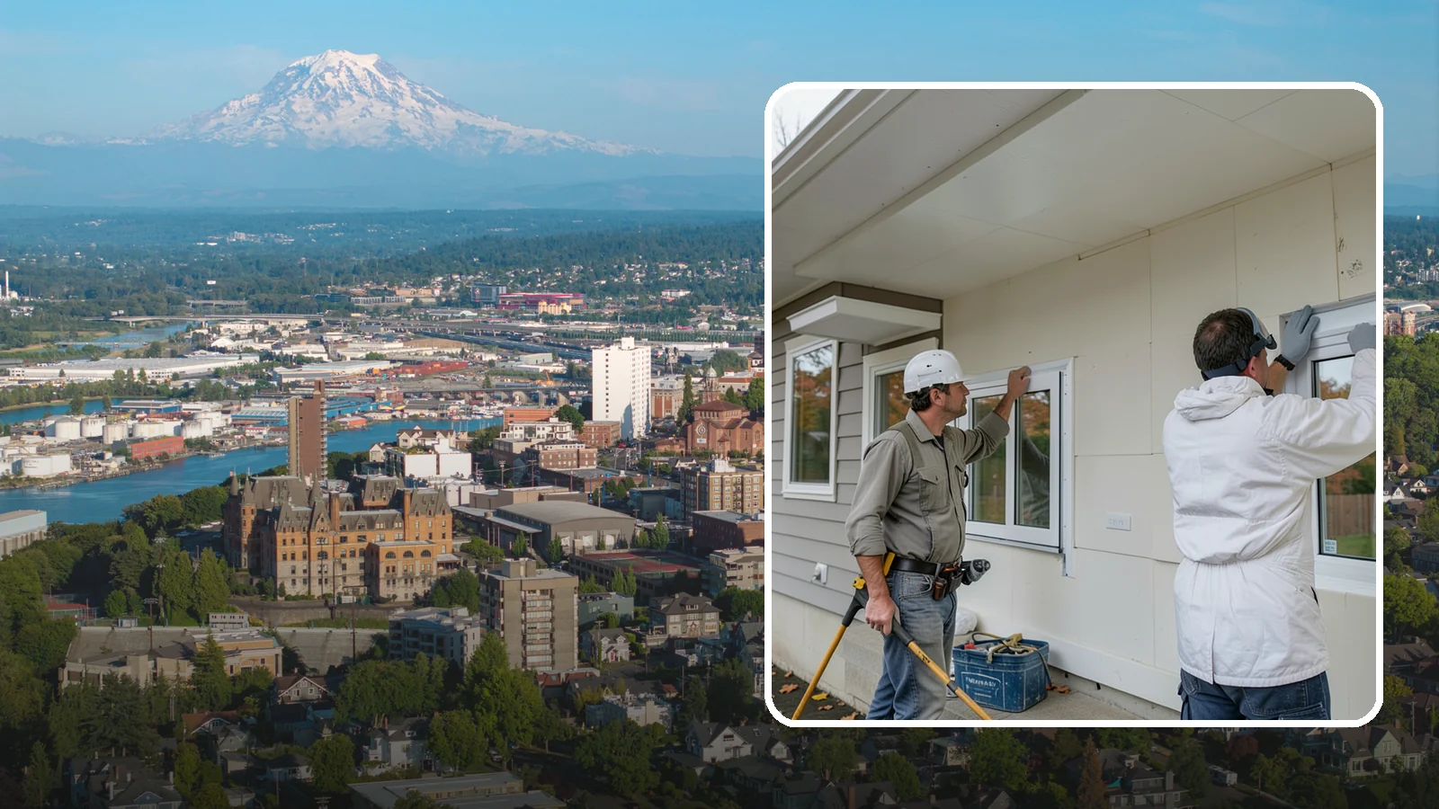 Vinyl Window Installation in Tacoma, Pierce County, WA - Fitting durable, low-maintenance vinyl windows that resist the moisture and rot common to Western Washington homes.