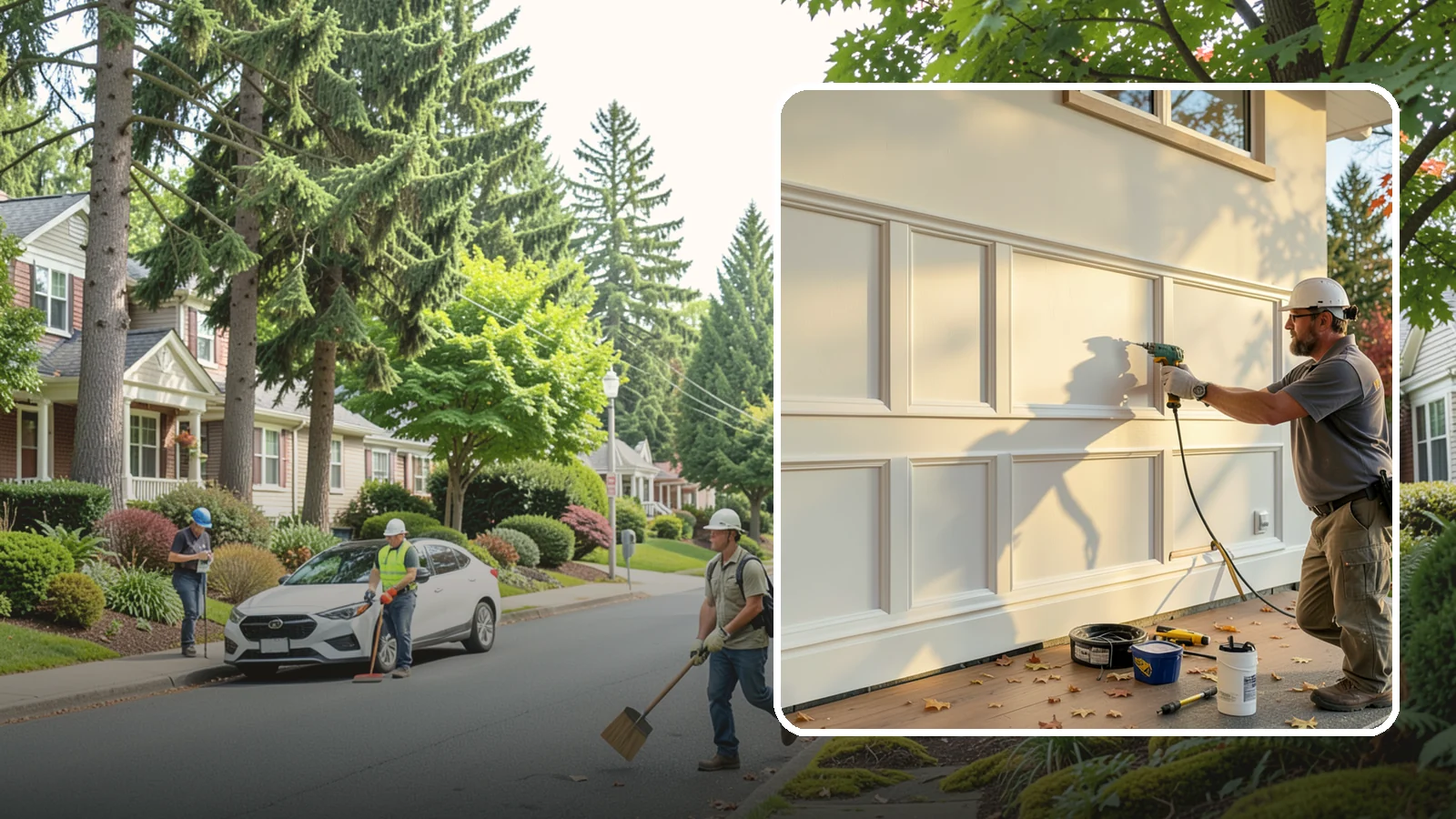 Wainscoting Installation in Beaux Arts Village, King County, WA - Handsome wainscoting installation that dresses the lower wall with paneling for both style and durability.