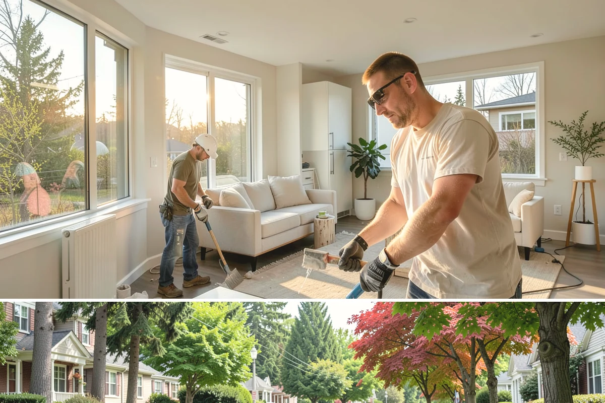 Wainscoting Installation in Beaux Arts Village, King County, WA - Wainscoting is an interior project that proceeds regardless of rain, making it a great way to use the wet PNW months productively.