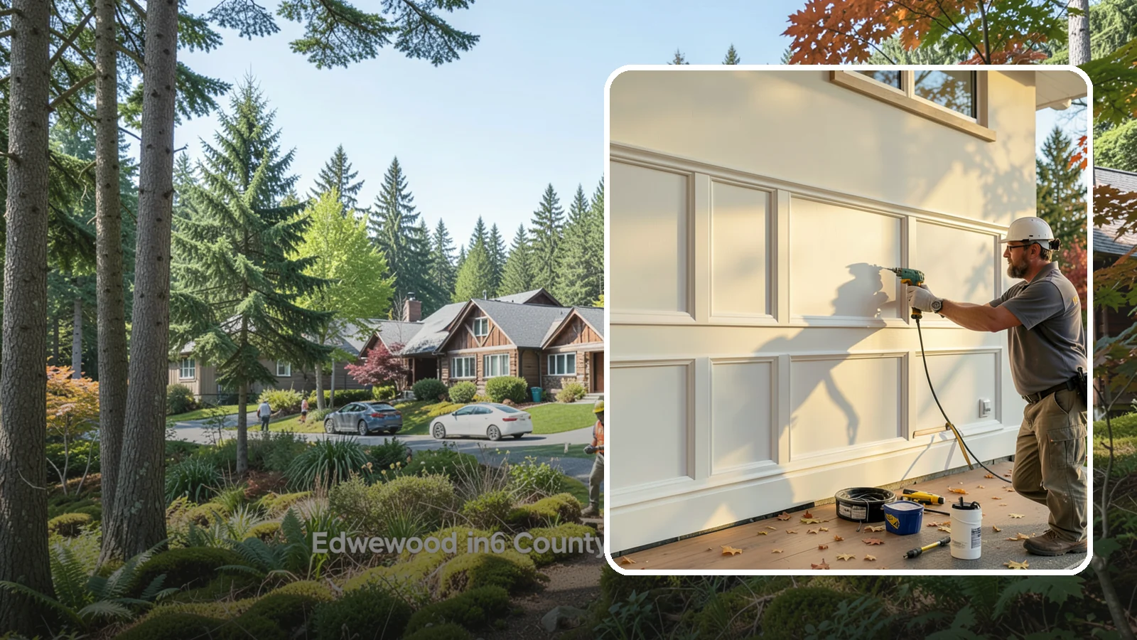 Wainscoting Installation in Edgewood, Pierce County, WA - Handsome wainscoting installation that dresses the lower wall with paneling for both style and durability.