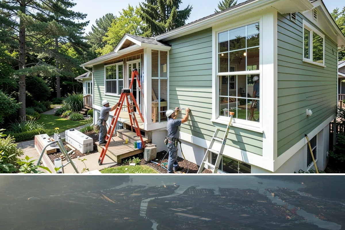 Wainscoting Installation in Fife, Pierce County, WA - Wainscoting is an interior project that proceeds regardless of rain, making it a great way to use the wet PNW months productively.