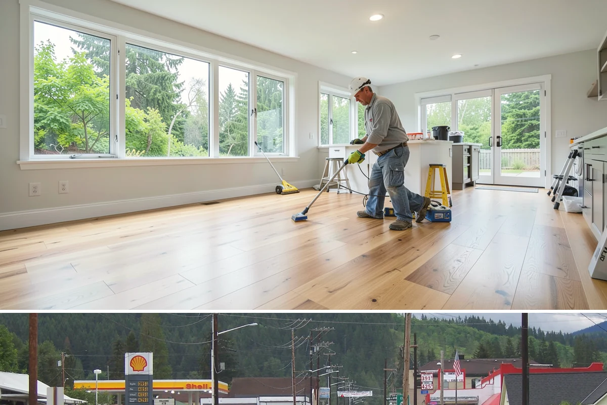 Wainscoting Installation in Granite Falls, Snohomish County, WA - Wainscoting is an interior project that proceeds regardless of rain, making it a great way to use the wet PNW months productively.