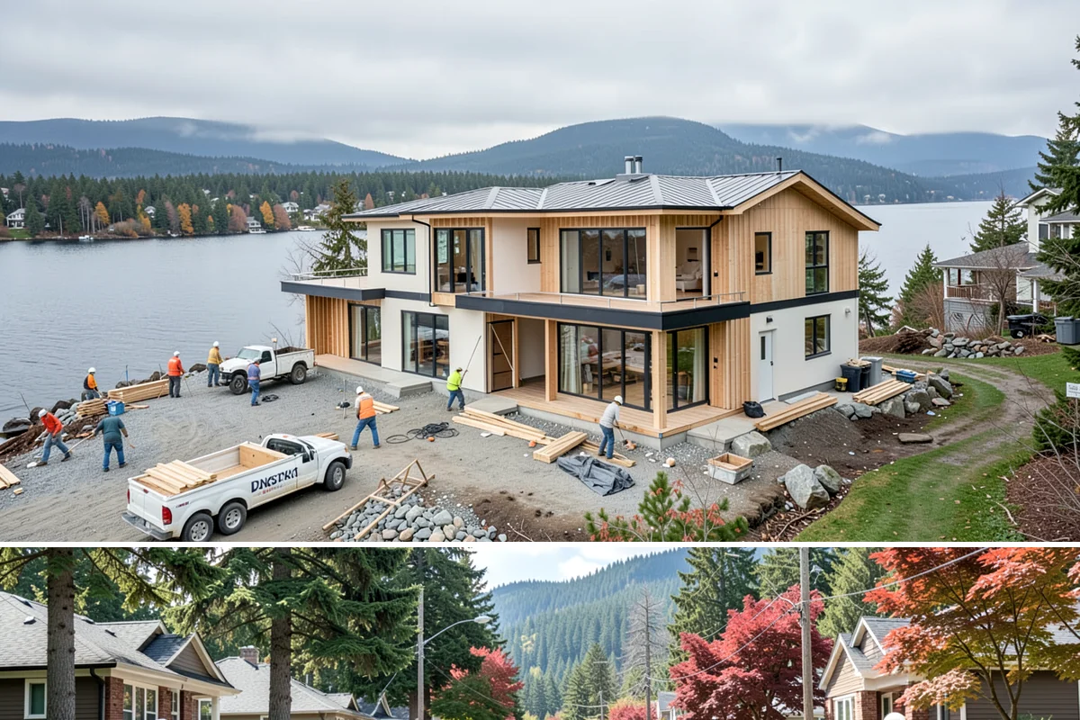 Wainscoting Installation in Hunts Point, King County, WA - Wainscoting is an interior project that proceeds regardless of rain, making it a great way to use the wet PNW months productively.
