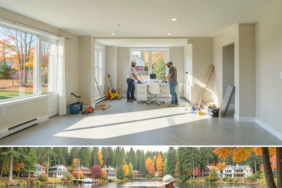 Wainscoting Installation in La Conner, Skagit County, WA - Wainscoting is an interior project that proceeds regardless of rain, making it a great way to use the wet PNW months productively.