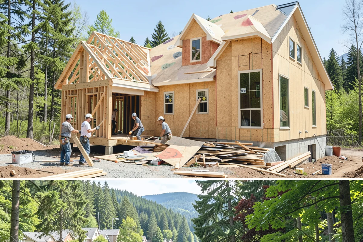 Wainscoting Installation in Lake Forest Park, King County, WA - Wainscoting is an interior project that proceeds regardless of rain, making it a great way to use the wet PNW months productively.