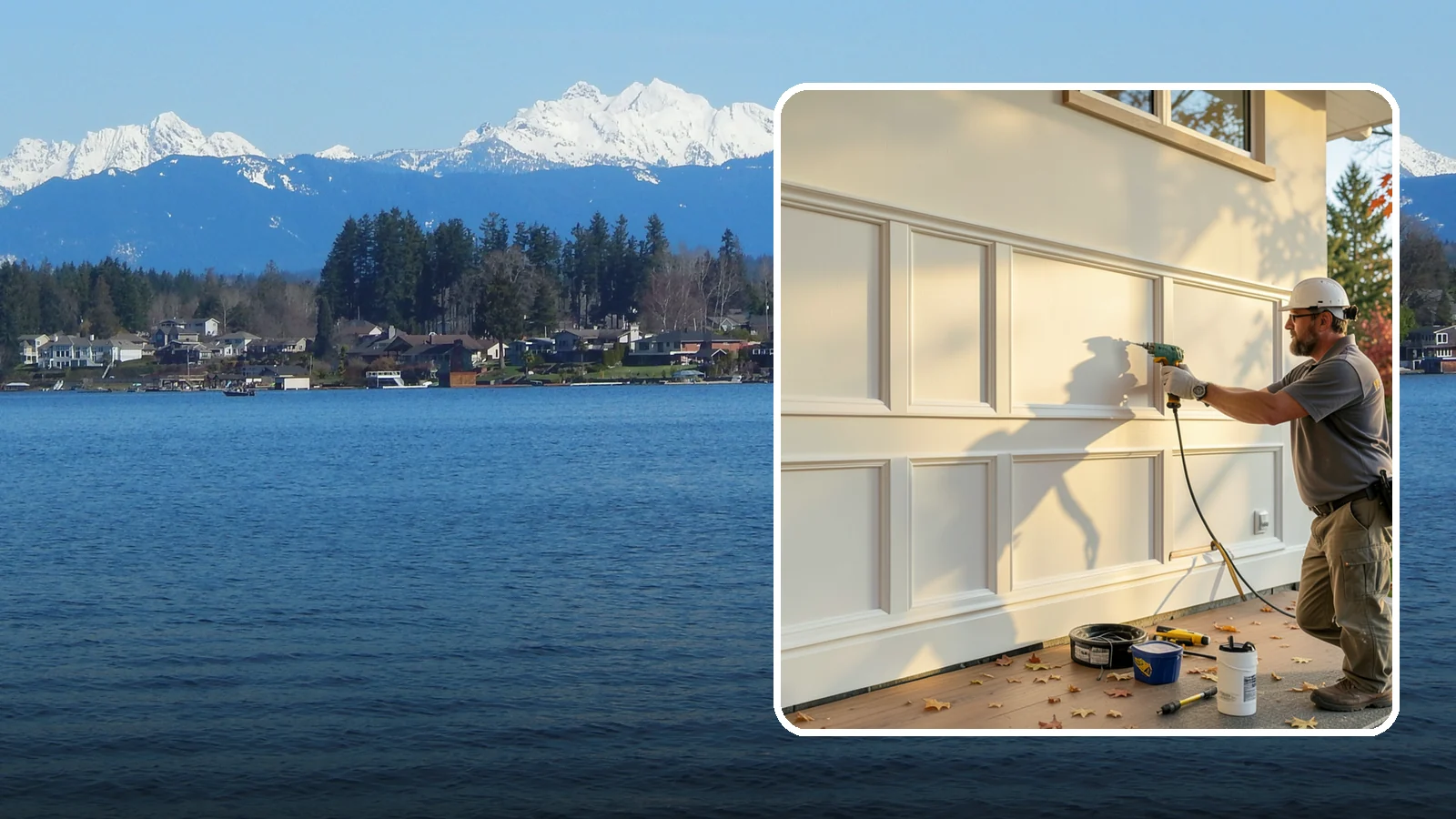 Wainscoting Installation in Lake Stevens, Snohomish County, WA - Handsome wainscoting installation that dresses the lower wall with paneling for both style and durability.
