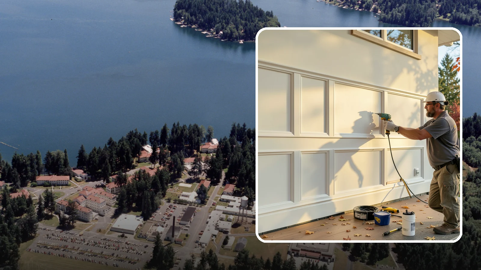 Wainscoting Installation in Lakewood, Pierce County, WA - Handsome wainscoting installation that dresses the lower wall with paneling for both style and durability.