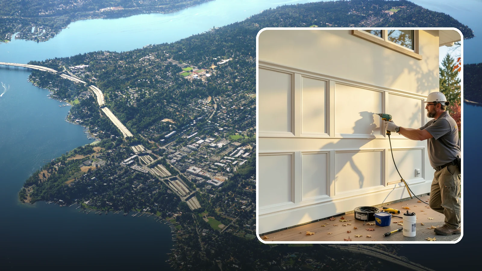 Wainscoting Installation in Mercer Island, King County, WA - Handsome wainscoting installation that dresses the lower wall with paneling for both style and durability.