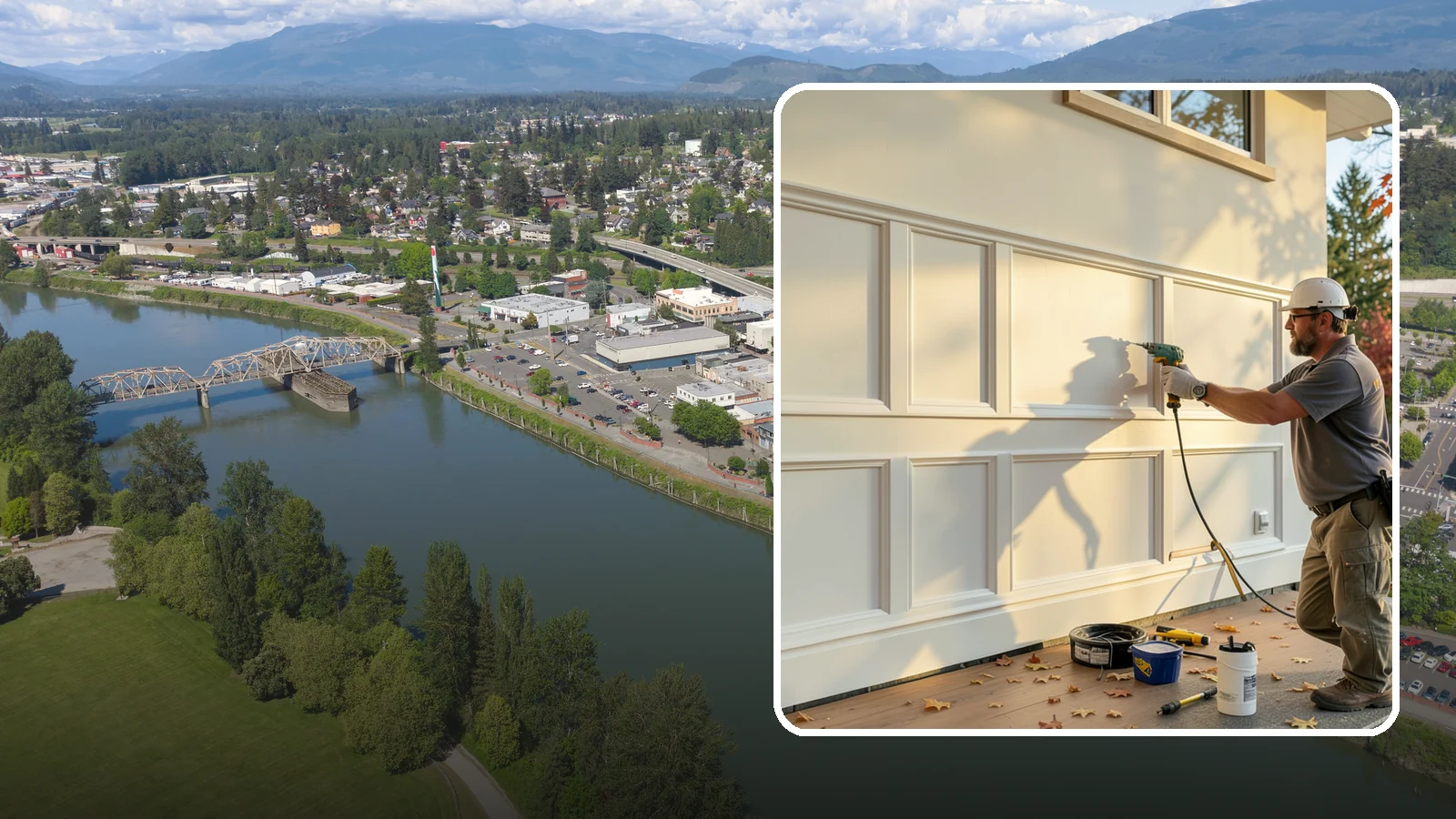 Wainscoting Installation in Mount Vernon, Skagit County, WA - Handsome wainscoting installation that dresses the lower wall with paneling for both style and durability.