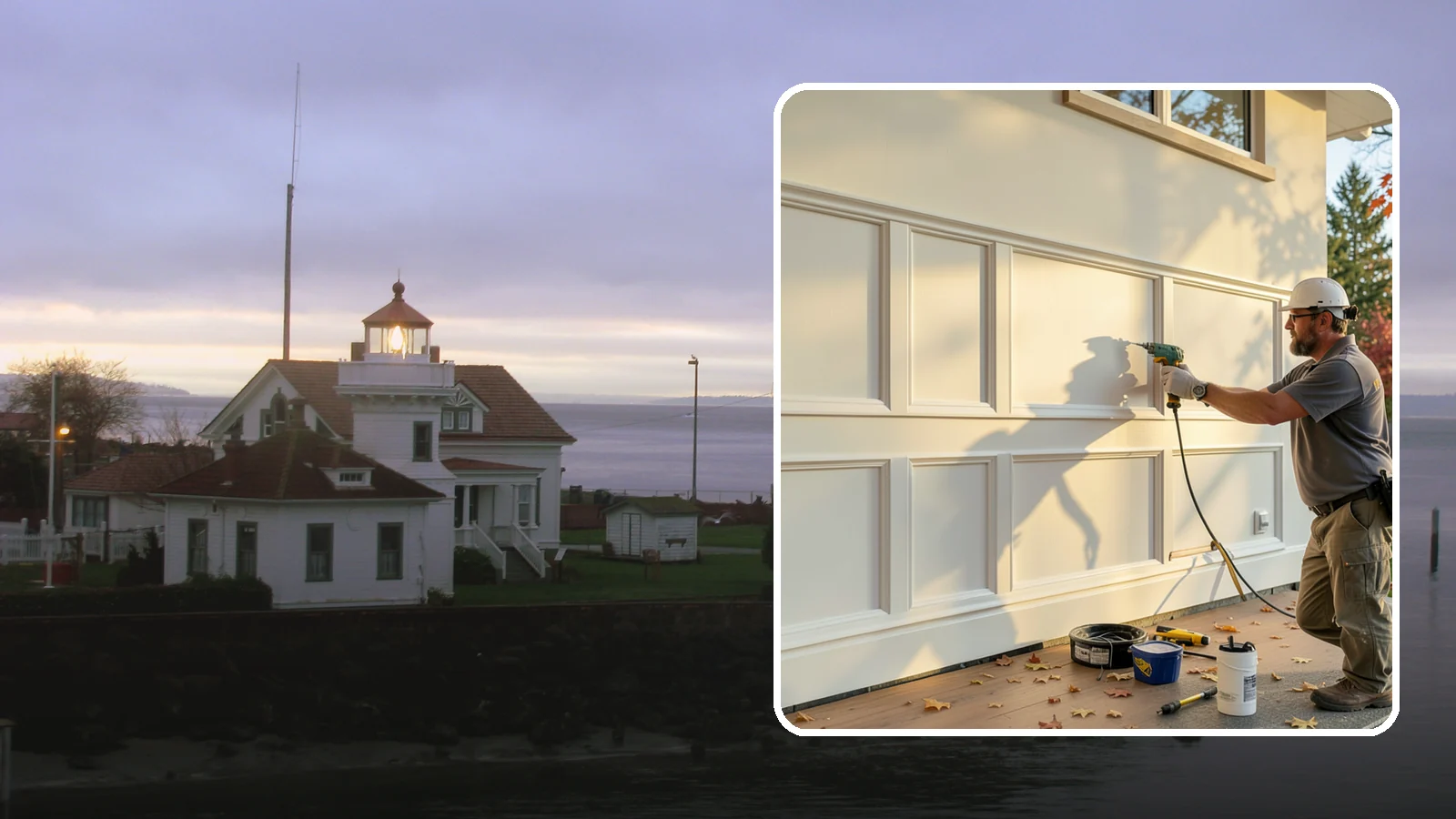Wainscoting Installation in Mukilteo, Snohomish County, WA - Handsome wainscoting installation that dresses the lower wall with paneling for both style and durability.