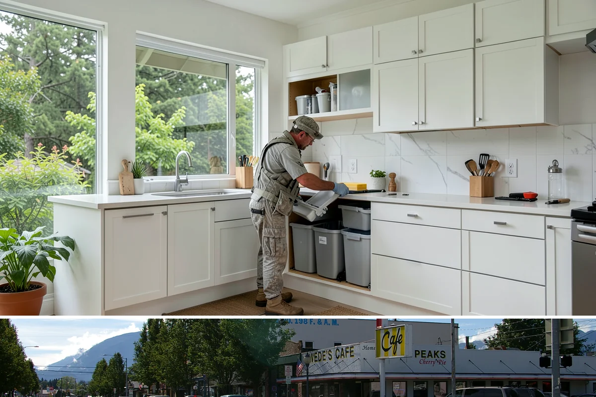 Wainscoting Installation in North Bend, King County, WA - Wainscoting is an interior project that proceeds regardless of rain, making it a great way to use the wet PNW months productively.