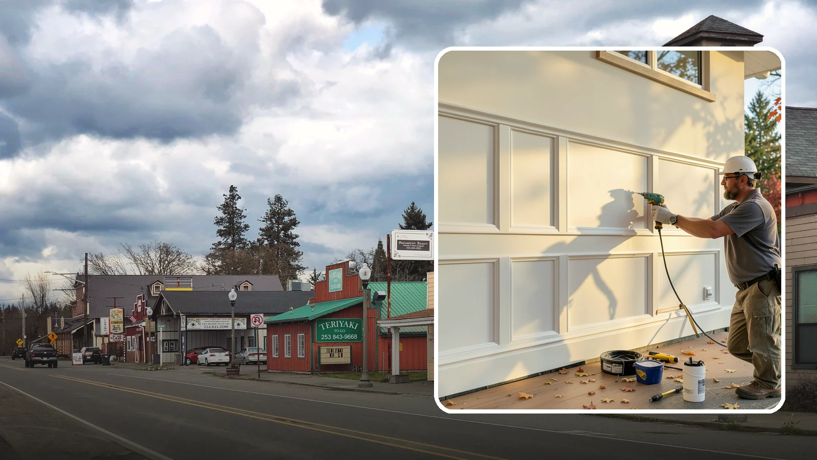 Wainscoting Installation in Roy, Pierce County, WA - Handsome wainscoting installation that dresses the lower wall with paneling for both style and durability.