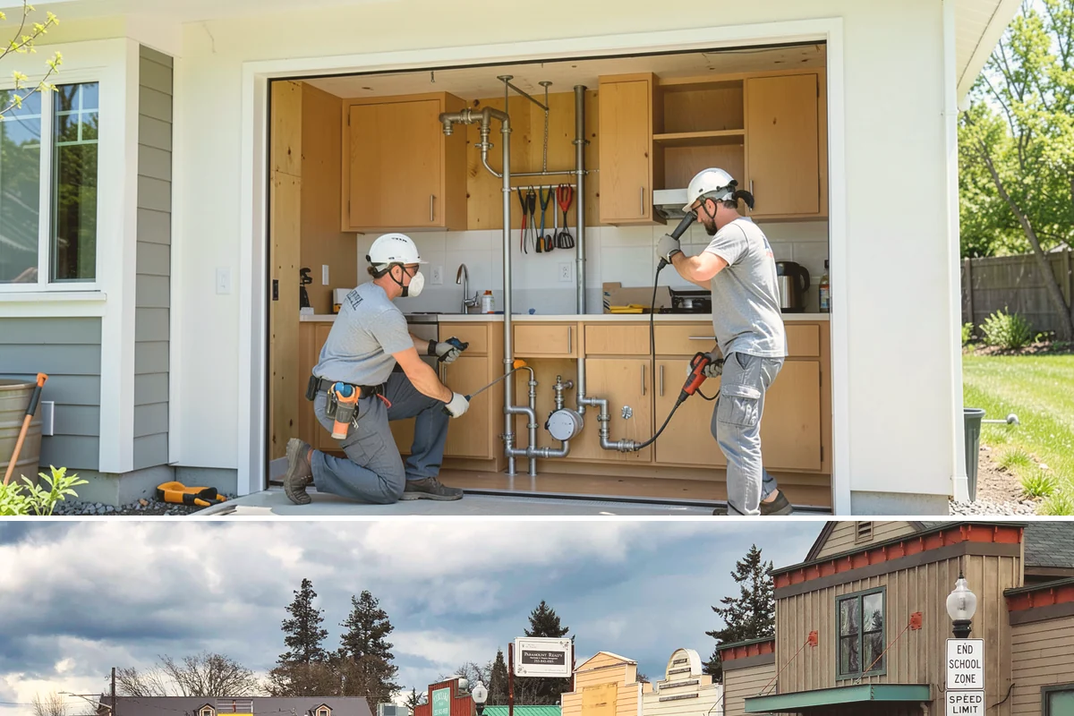 Wainscoting Installation in Roy, Pierce County, WA - Wainscoting is an interior project that proceeds regardless of rain, making it a great way to use the wet PNW months productively.