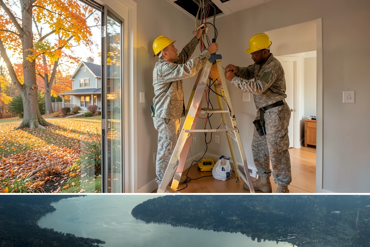 Wainscoting Installation in Sammamish, King County, WA - Wainscoting is an interior project that proceeds regardless of rain, making it a great way to use the wet PNW months productively.