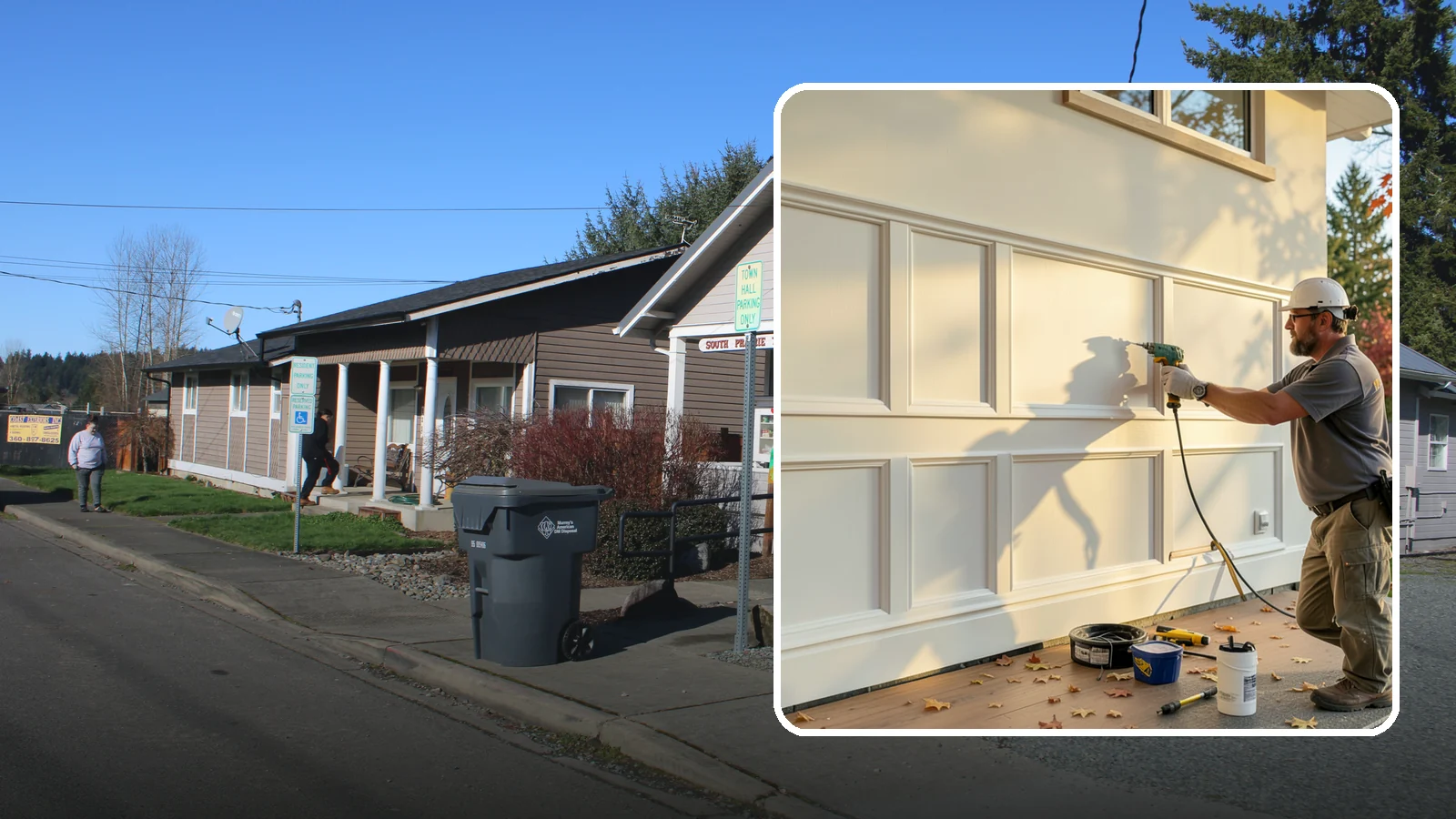 Wainscoting Installation in South Prairie, Pierce County, WA - Handsome wainscoting installation that dresses the lower wall with paneling for both style and durability.