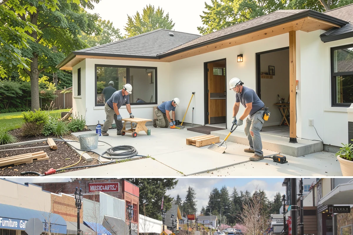 Walk-In Closet Construction in Bothell, King County, WA - Late fall through winter works well for this interior build, letting the crew stay productive while PNW rain limits exterior work.