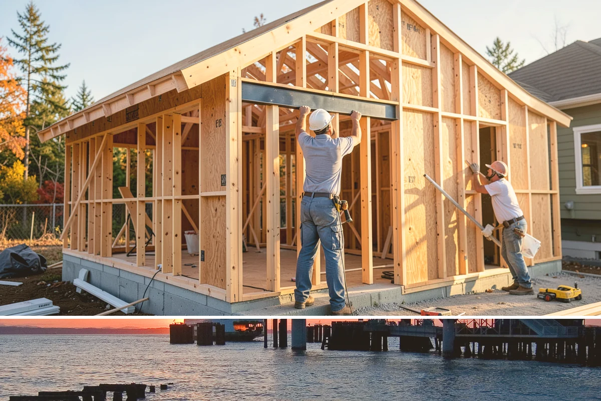 Walk-In Closet Construction in Edmonds, Snohomish County, WA - Late fall through winter works well for this interior build, letting the crew stay productive while PNW rain limits exterior work.