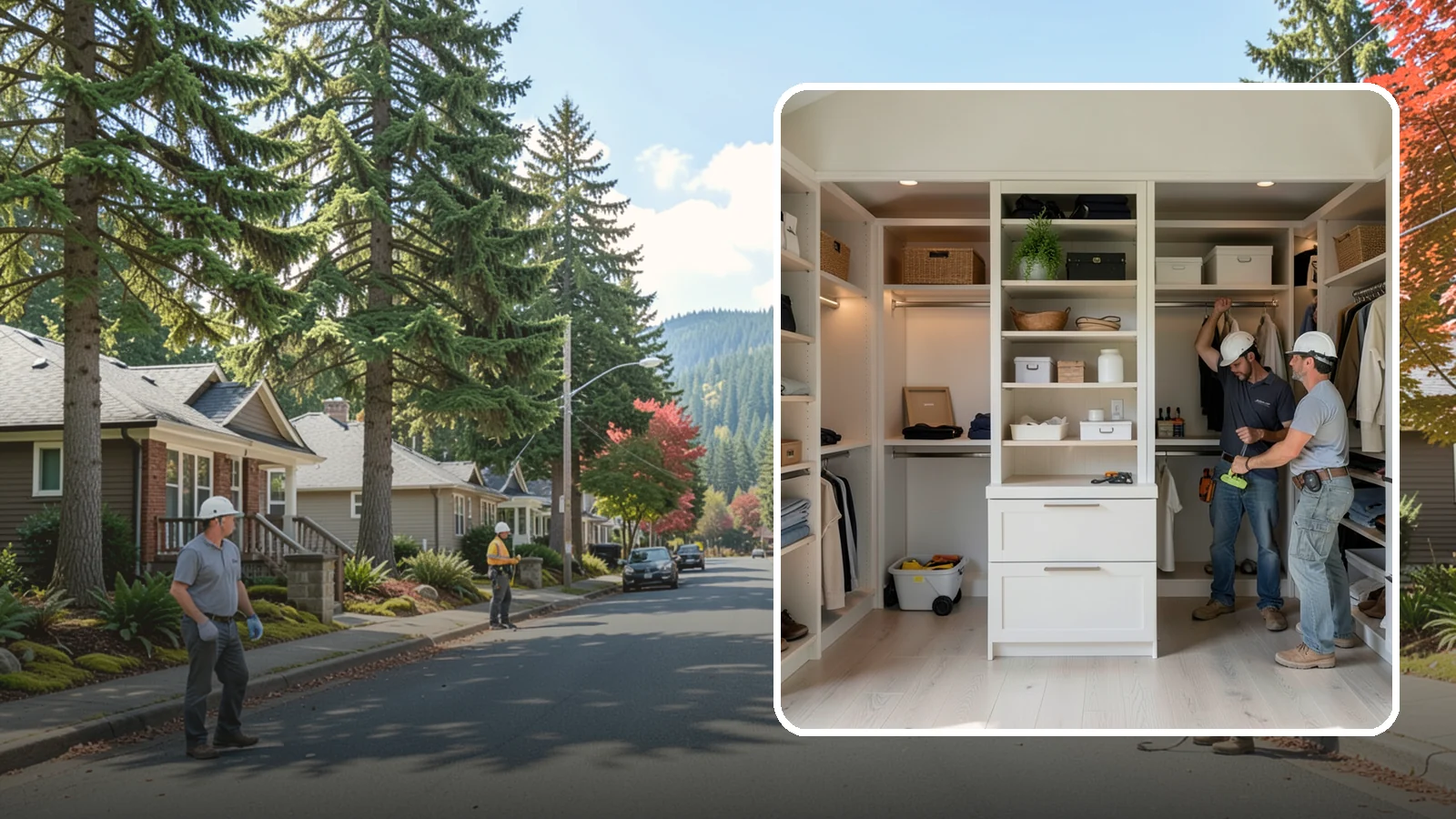 Walk-In Closet Construction in Hunts Point, King County, WA - We construct spacious walk-in closets that bring boutique-style organization to your Western Washington home.