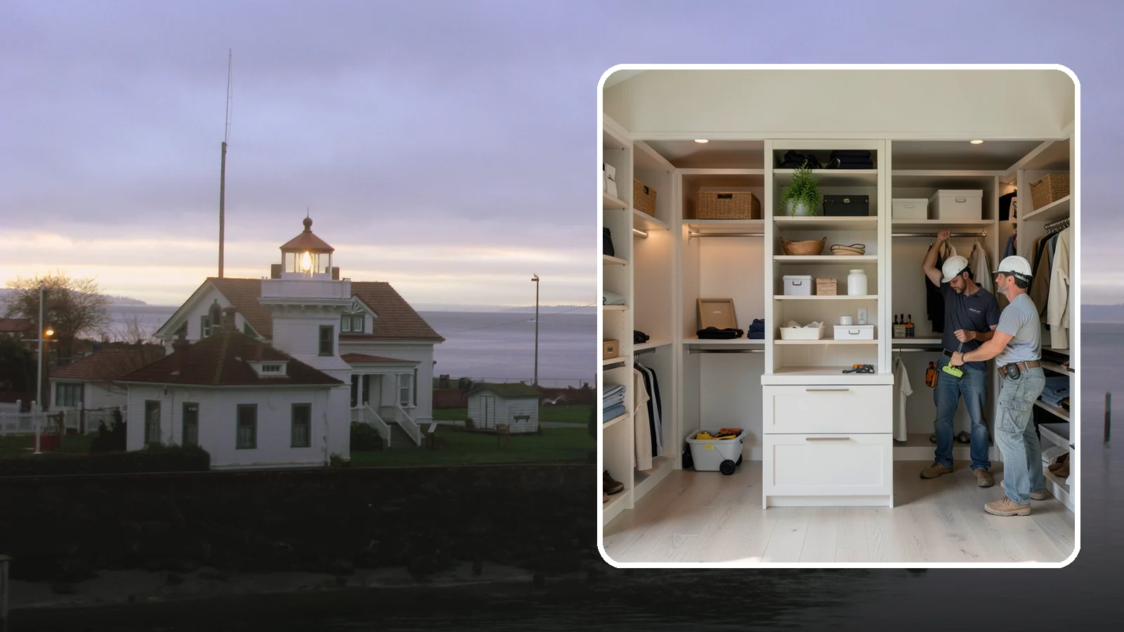 Walk-In Closet Construction in Mukilteo, Snohomish County, WA - We construct spacious walk-in closets that bring boutique-style organization to your Western Washington home.