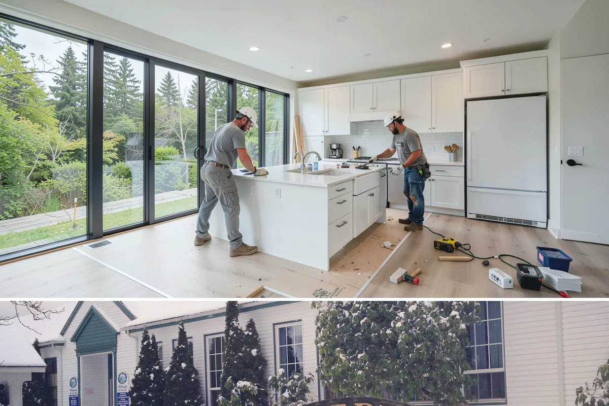 Walk-In Closet Construction in Pacific, King County, WA - Late fall through winter works well for this interior build, letting the crew stay productive while PNW rain limits exterior work.