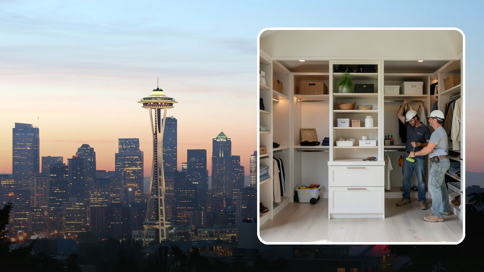 Walk-In Closet Construction in Seattle, King County, WA - We construct spacious walk-in closets that bring boutique-style organization to your Western Washington home.