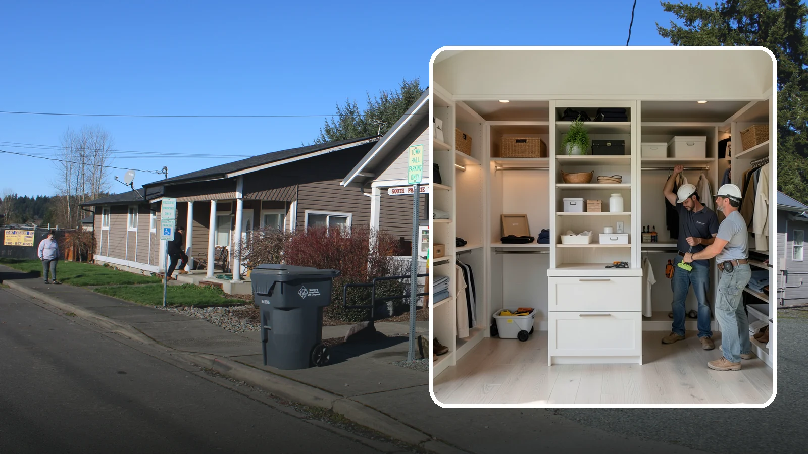 Walk-In Closet Construction in South Prairie, Pierce County, WA - We construct spacious walk-in closets that bring boutique-style organization to your Western Washington home.