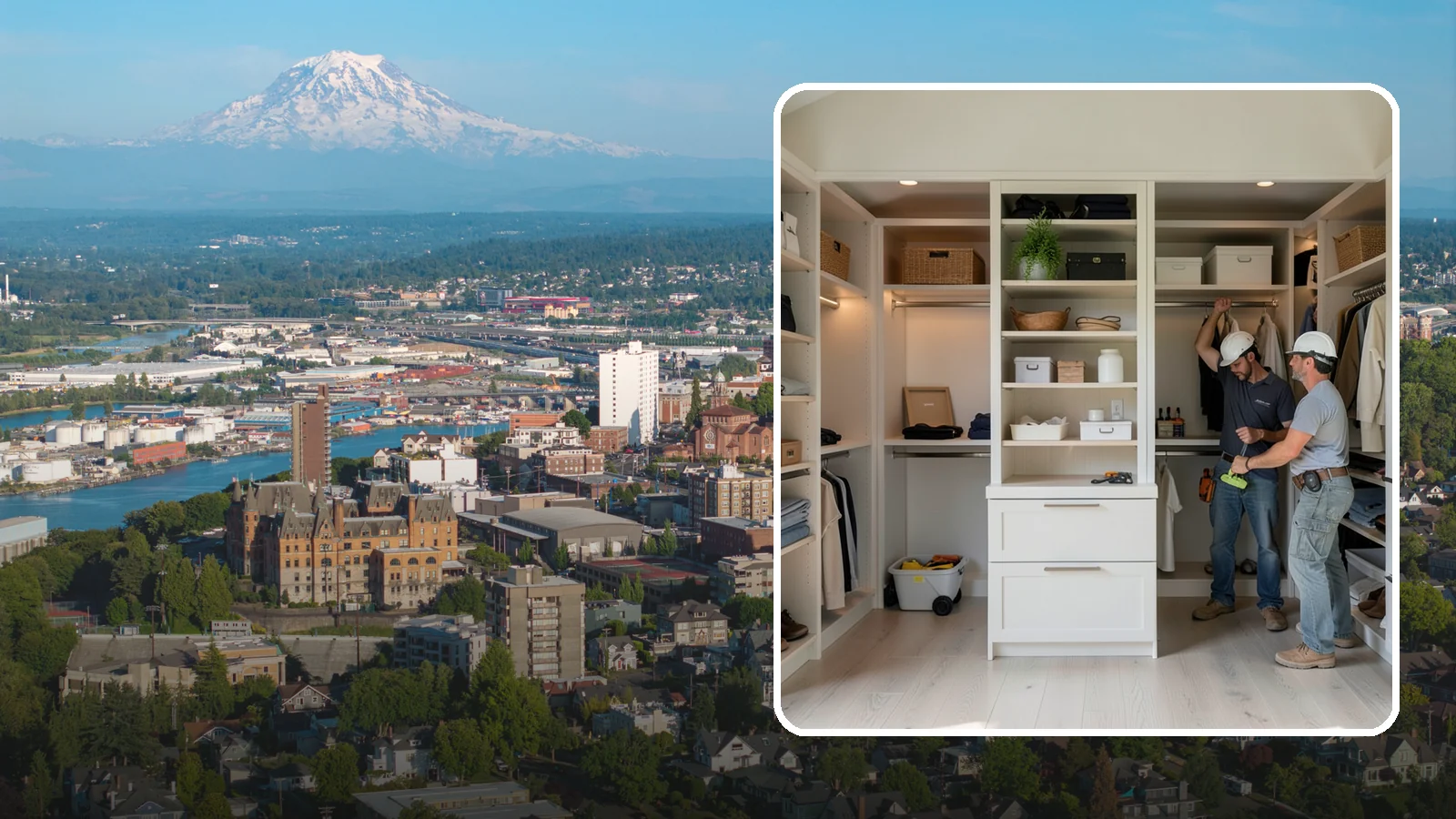 Walk-In Closet Construction in Tacoma, Pierce County, WA - We construct spacious walk-in closets that bring boutique-style organization to your Western Washington home.