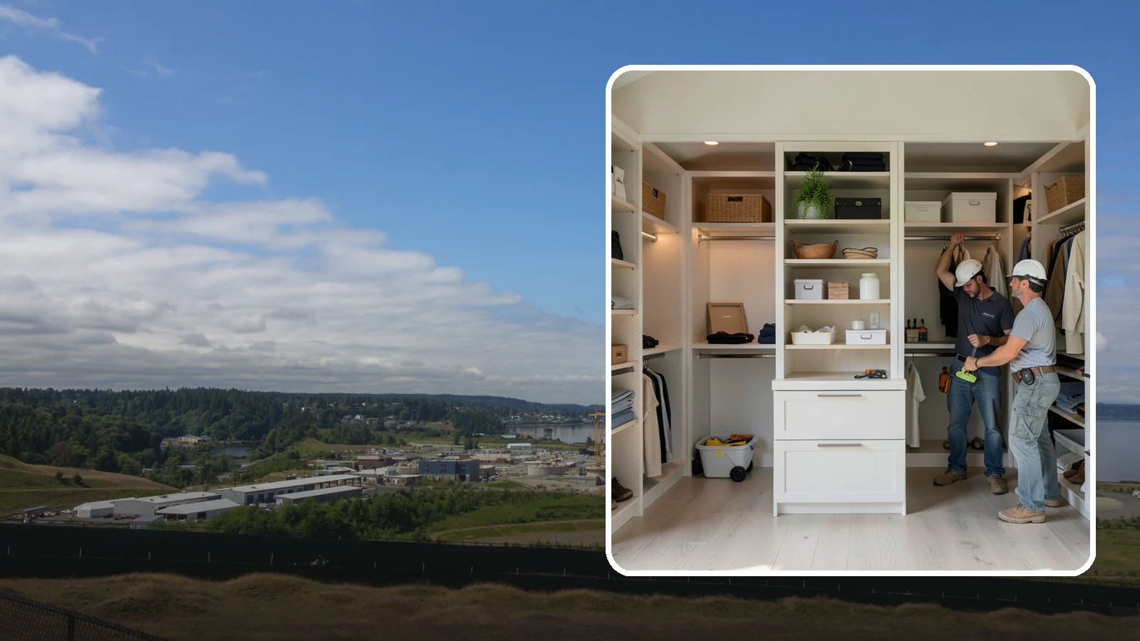 Walk-In Closet Construction in University Place, Pierce County, WA - We construct spacious walk-in closets that bring boutique-style organization to your Western Washington home.