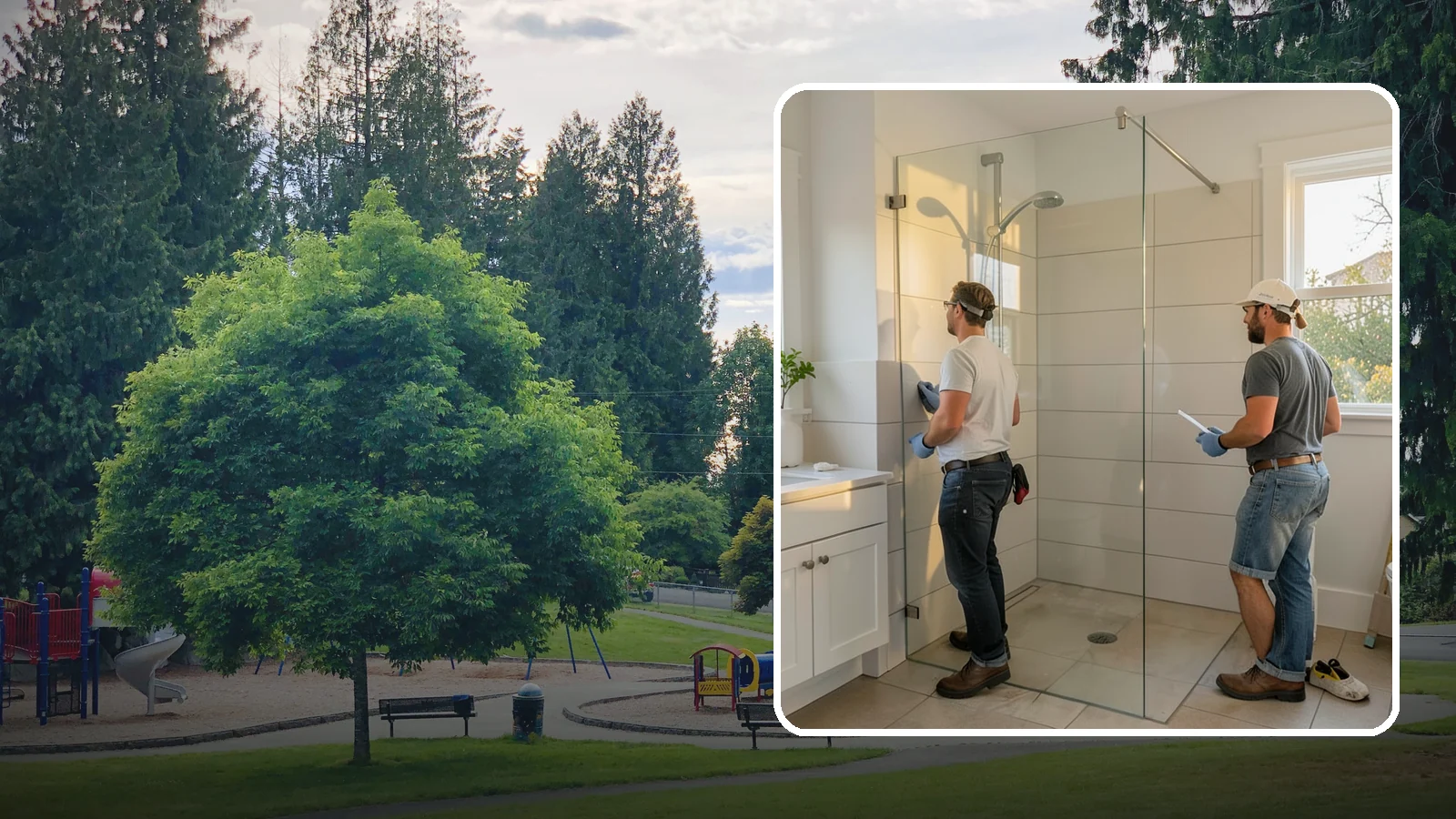Walk-In Shower Installation in Bonney Lake, Pierce County, WA - A walk-in shower installation delivers an open, curb-free bathing area that feels modern and accessible.