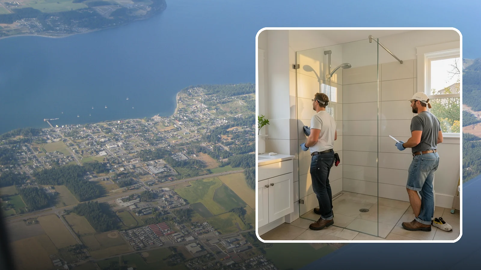 Walk-In Shower Installation in Coupeville, Island County, WA - A walk-in shower installation delivers an open, curb-free bathing area that feels modern and accessible.
