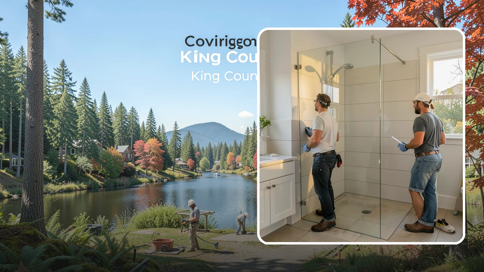 Walk-In Shower Installation in Covington, King County, WA - A walk-in shower installation delivers an open, curb-free bathing area that feels modern and accessible.