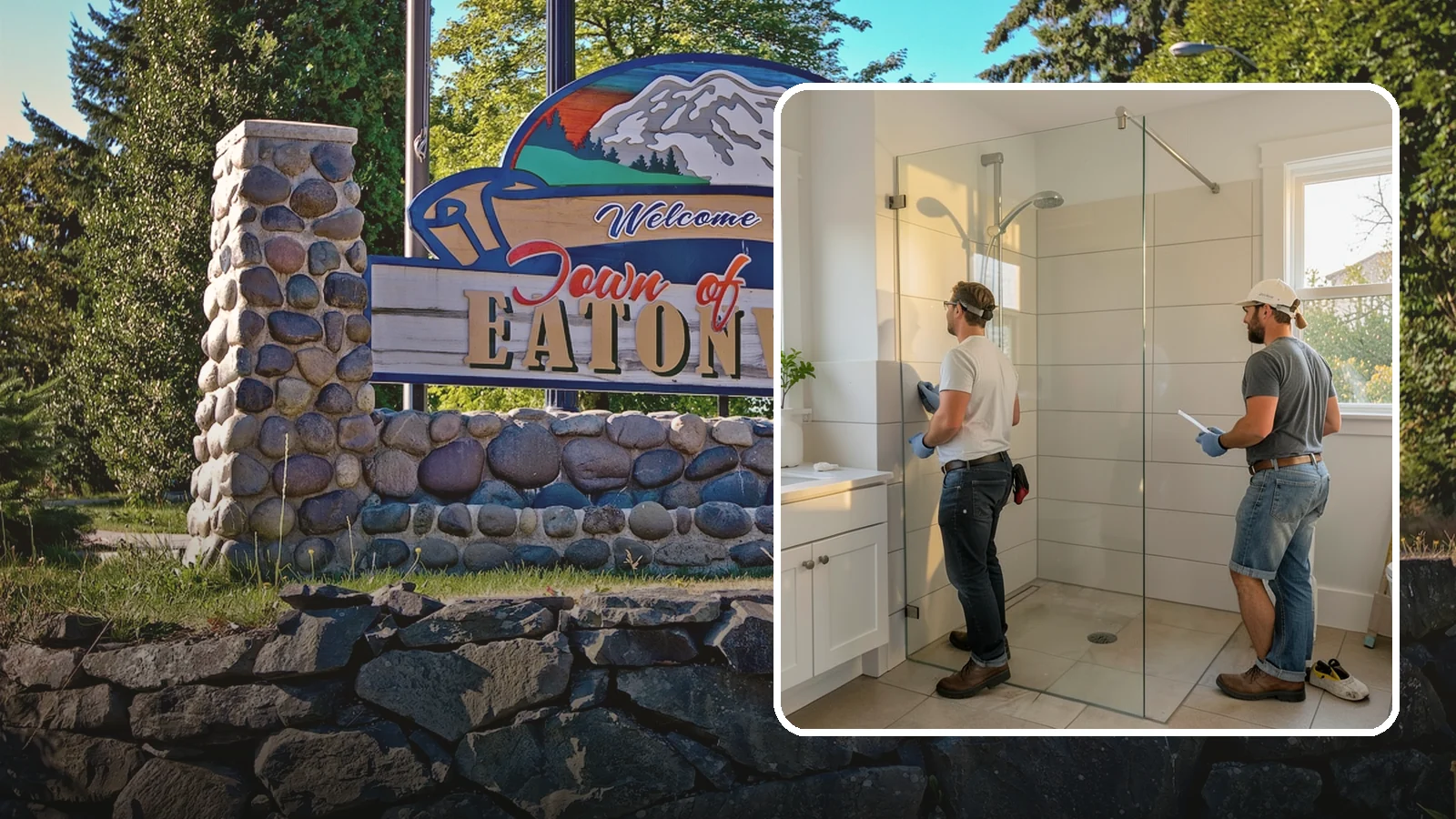 Walk-In Shower Installation in Eatonville, Pierce County, WA - A walk-in shower installation delivers an open, curb-free bathing area that feels modern and accessible.
