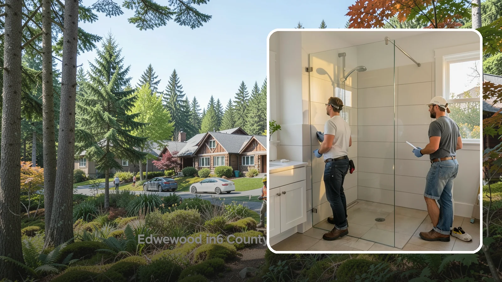 Walk-In Shower Installation in Edgewood, Pierce County, WA - A walk-in shower installation delivers an open, curb-free bathing area that feels modern and accessible.