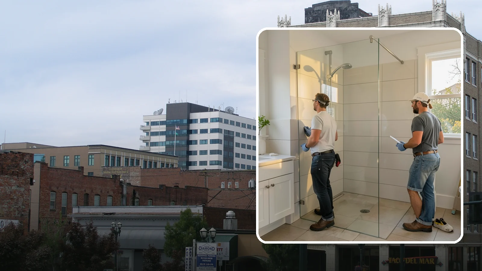 Walk-In Shower Installation in Everett, Snohomish County, WA - A walk-in shower installation delivers an open, curb-free bathing area that feels modern and accessible.