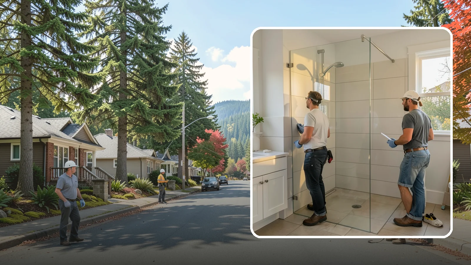 Walk-In Shower Installation in Hunts Point, King County, WA - A walk-in shower installation delivers an open, curb-free bathing area that feels modern and accessible.