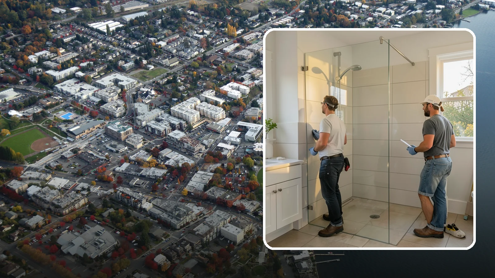 Walk-In Shower Installation in Kirkland, King County, WA - A walk-in shower installation delivers an open, curb-free bathing area that feels modern and accessible.